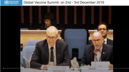 screenshot of global summit 2019 for future of vaccines 2020